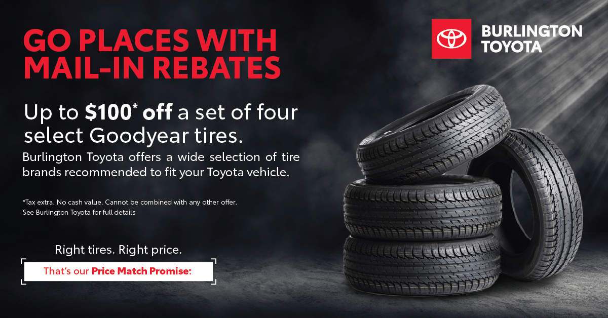 Go Places with Tire Mail-in Rebates